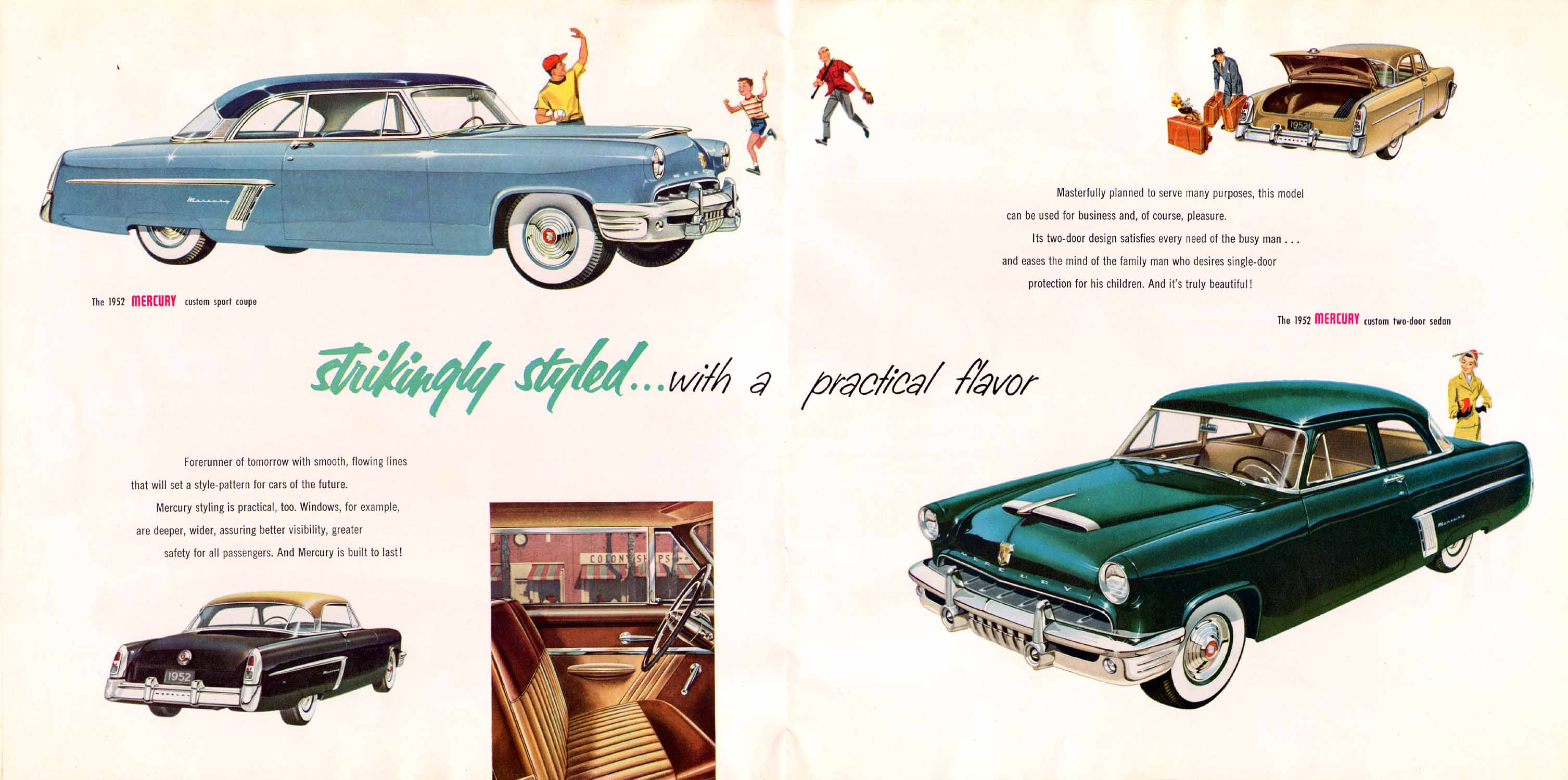 1952 Mercury Brochure Page 13